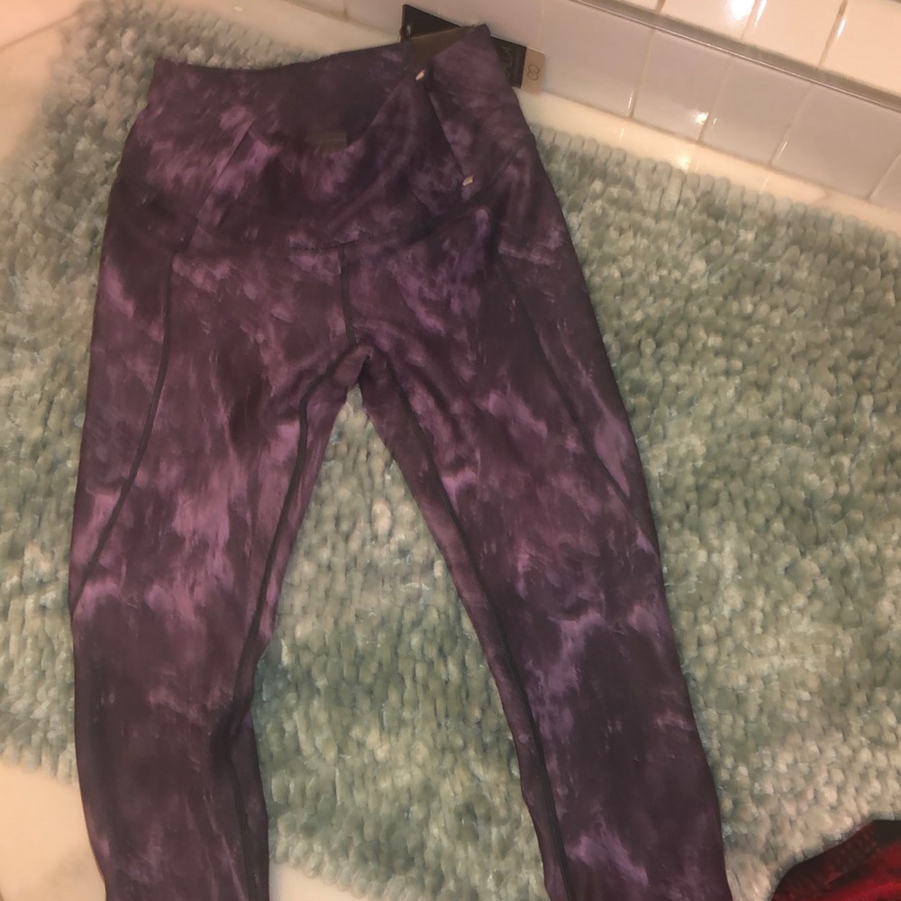 Carrie Underwood leggings. Size XS. Purple tiedye